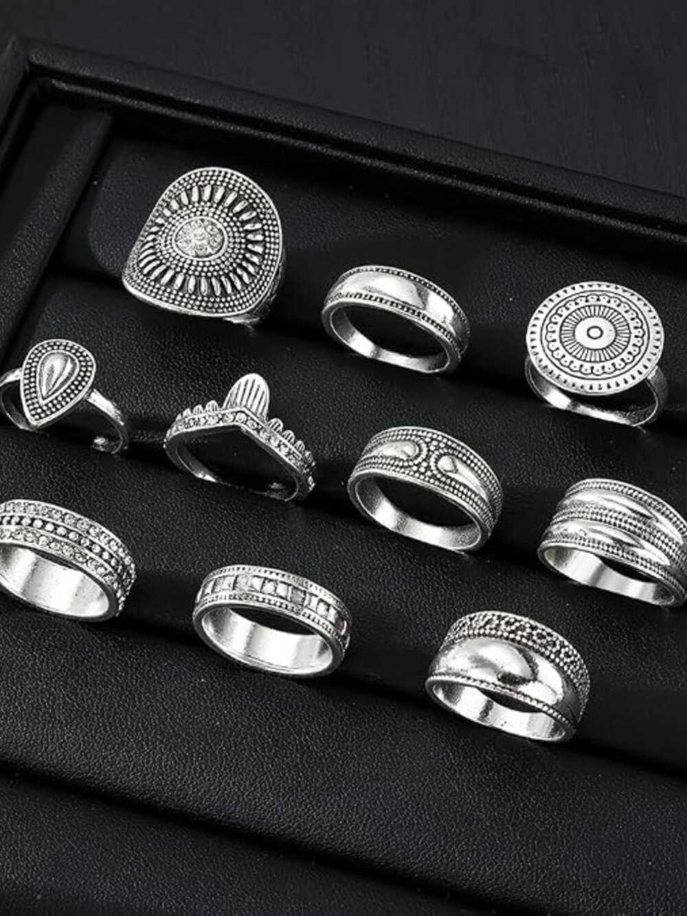 Stackable Rings for Women, 10-Pcs - Picture 5 of 7